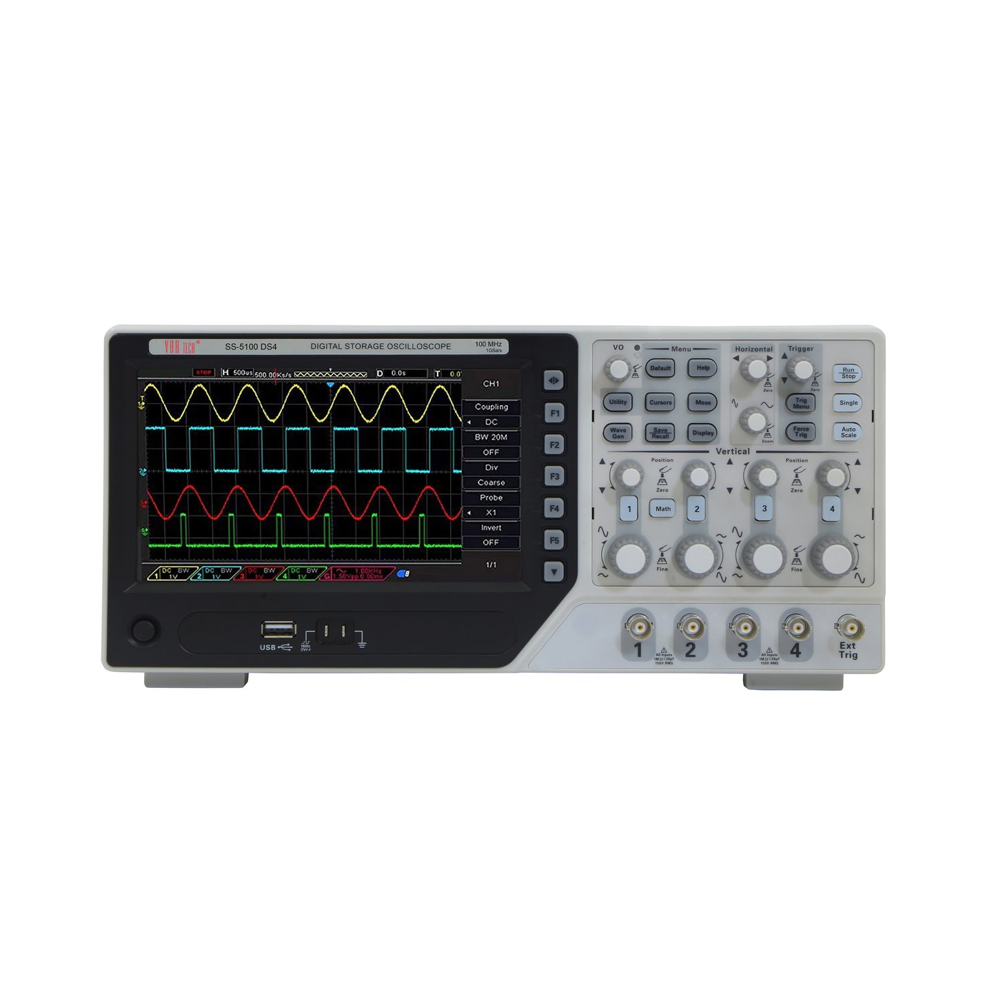 100 mhz 4 channel dso