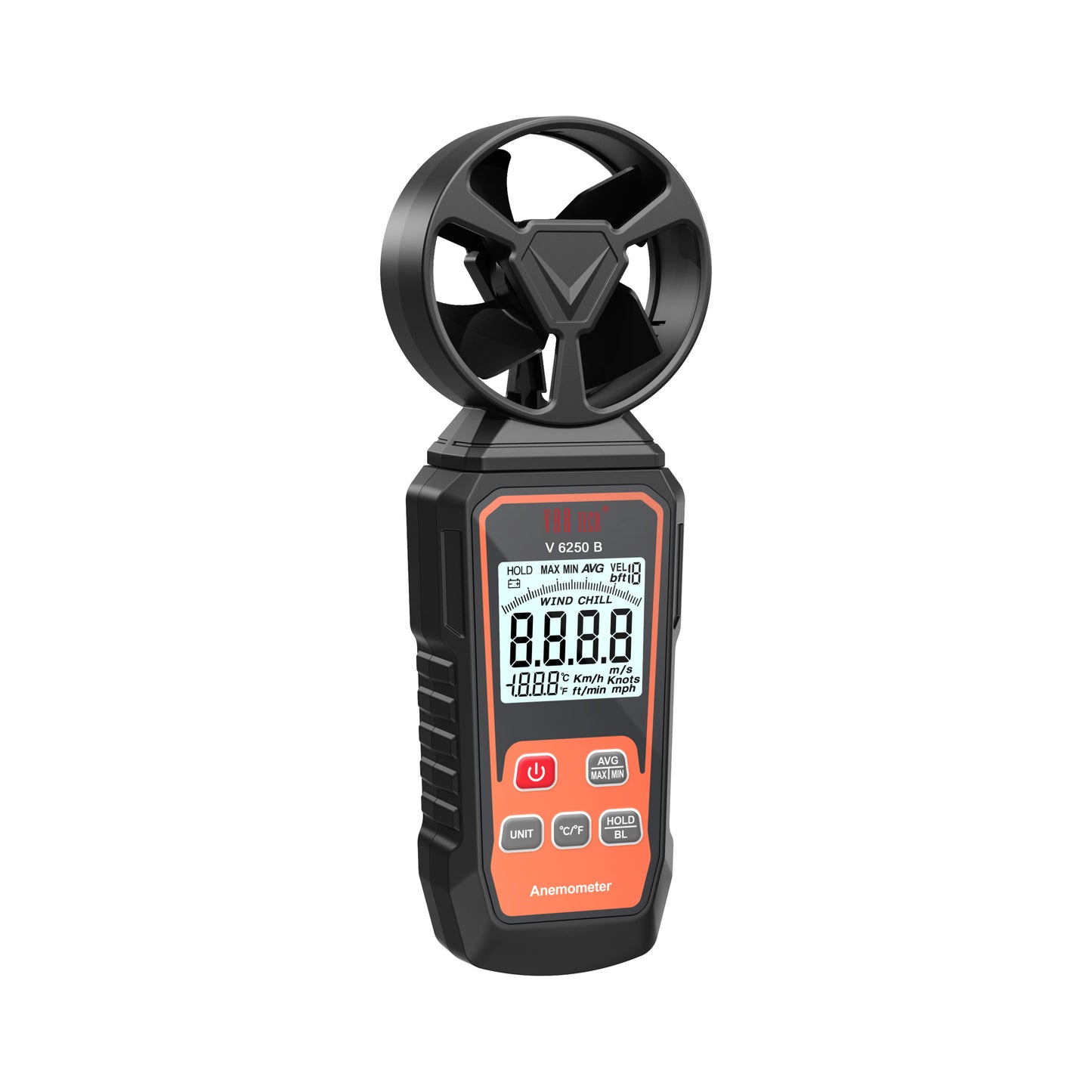 V 6250 B Digital Anemometer with temperature