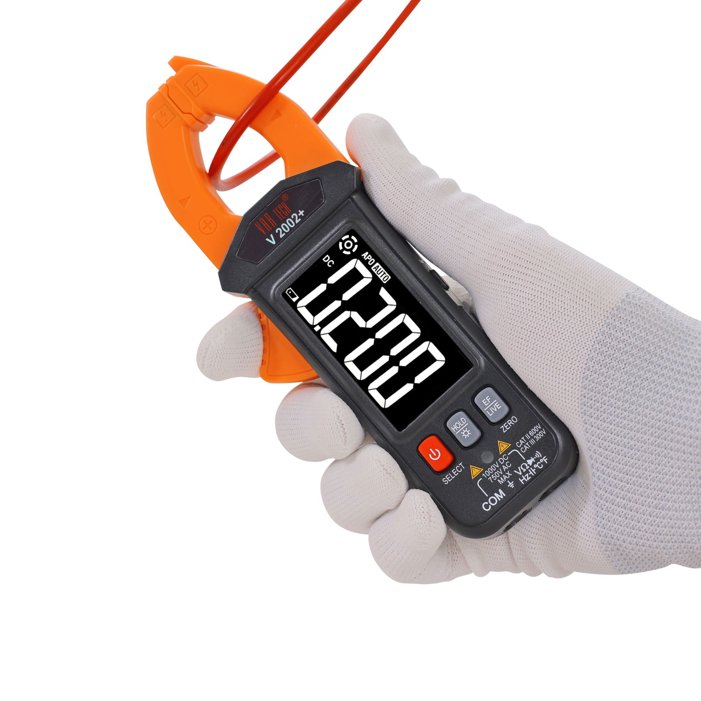 V 2002+ Digital Smart Clamp Meter mA Leakage tester True RMS