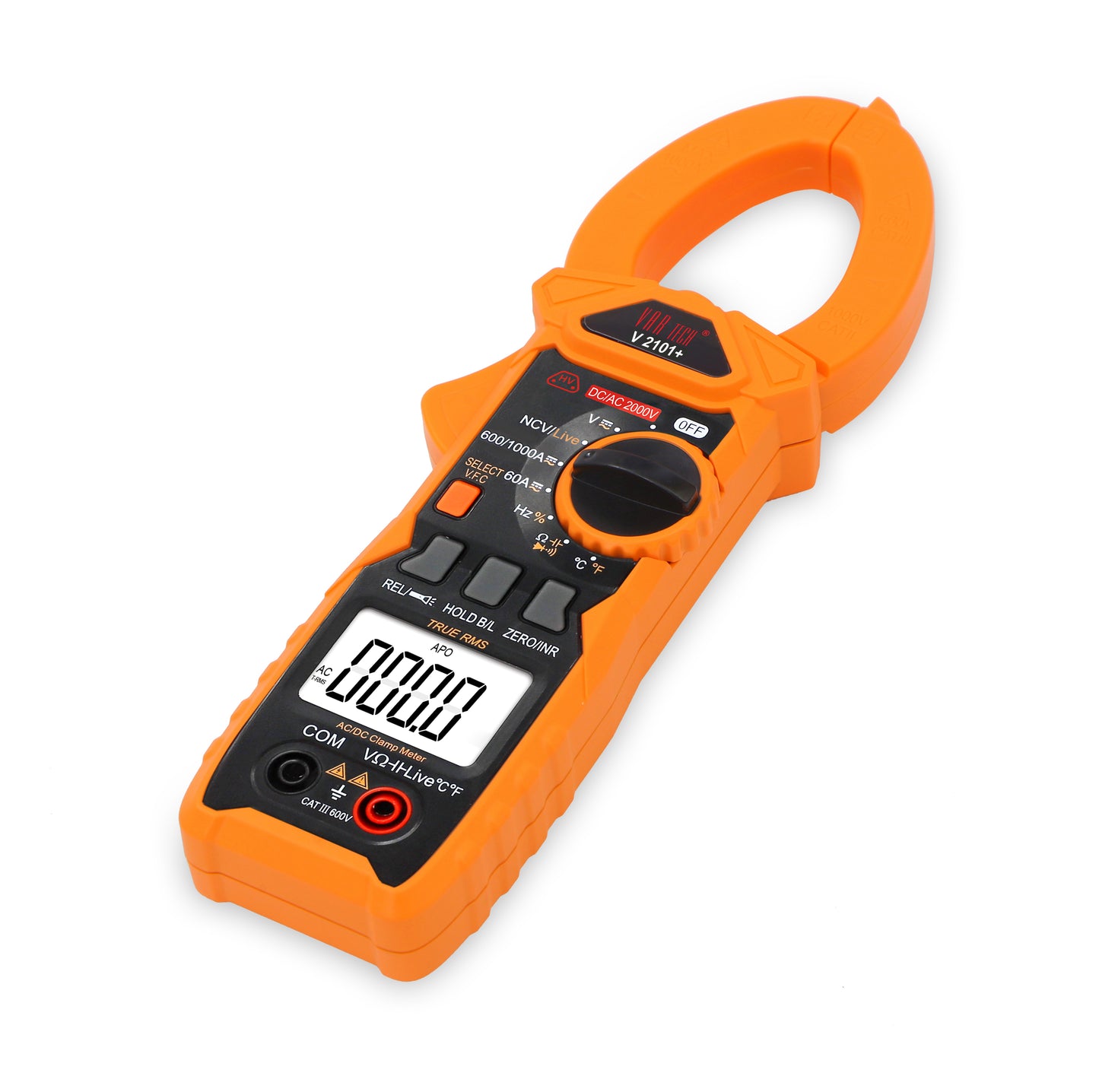 V 2101+ Digital clamp meter True RMS Auto ranging 1000A 2000V AC DC