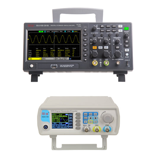Digital Storage Oscilloscope 100 MHz 1 GSPS + Function / Signal generator 15 MHz