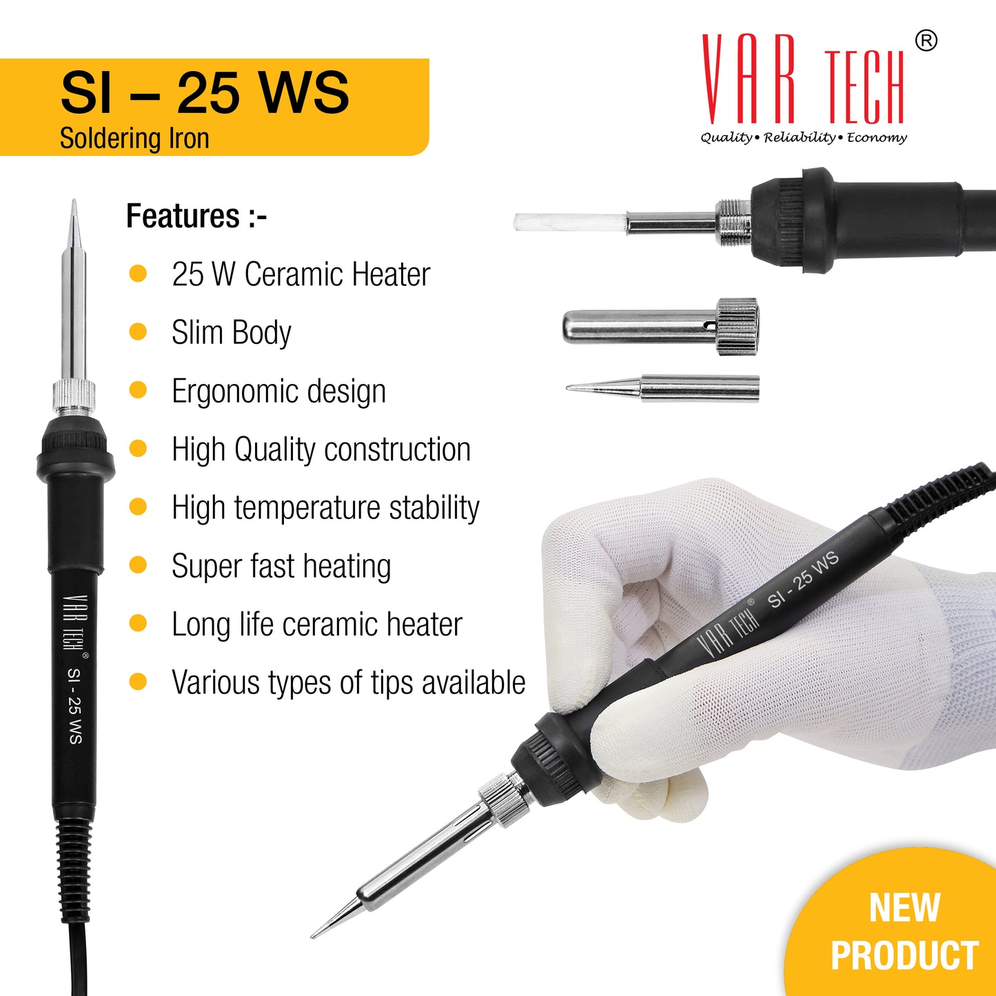SI 25W S Slim body Soldering iron with Ceramic heater
