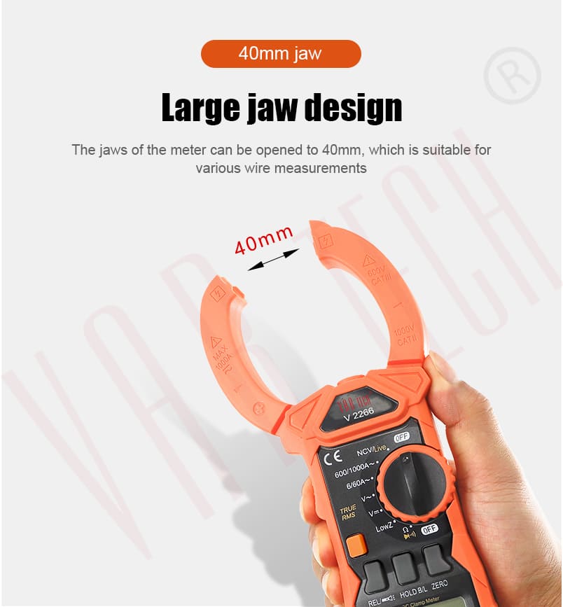 V 2266 Digital clamp multimeter True RMS Auto ranging 1000A AC