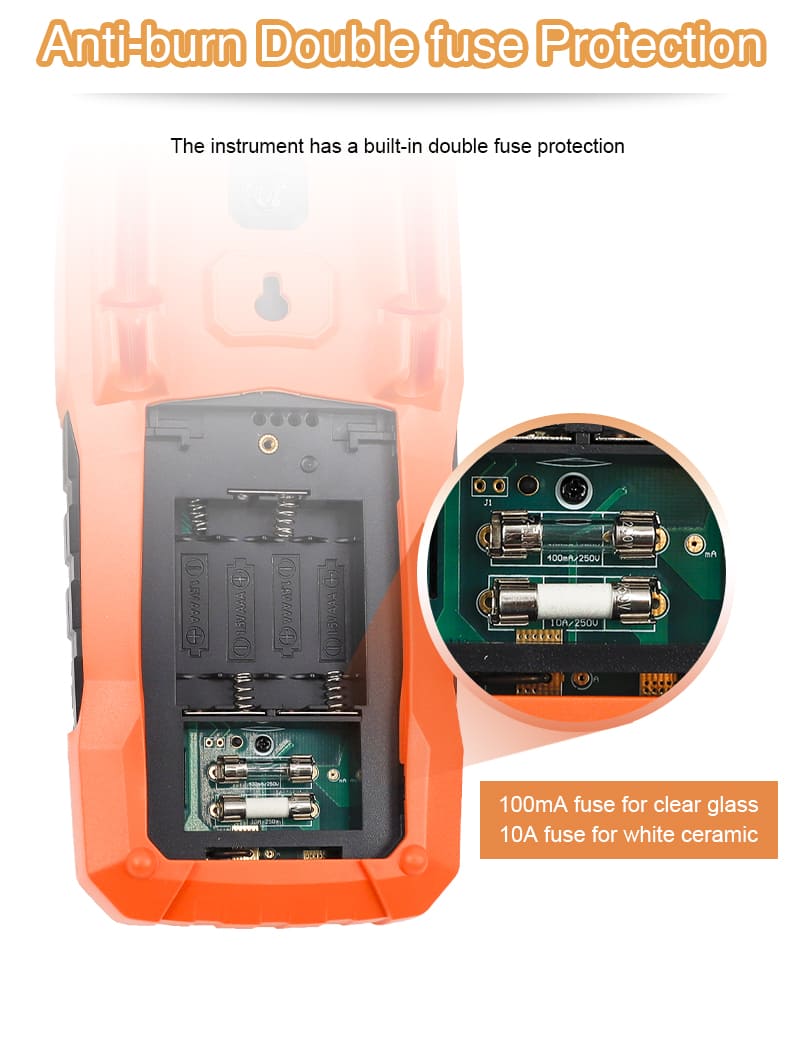 V 68 Digital multimeter True RMS Auto ranging 1000V DC 750V AC 20A DC AC