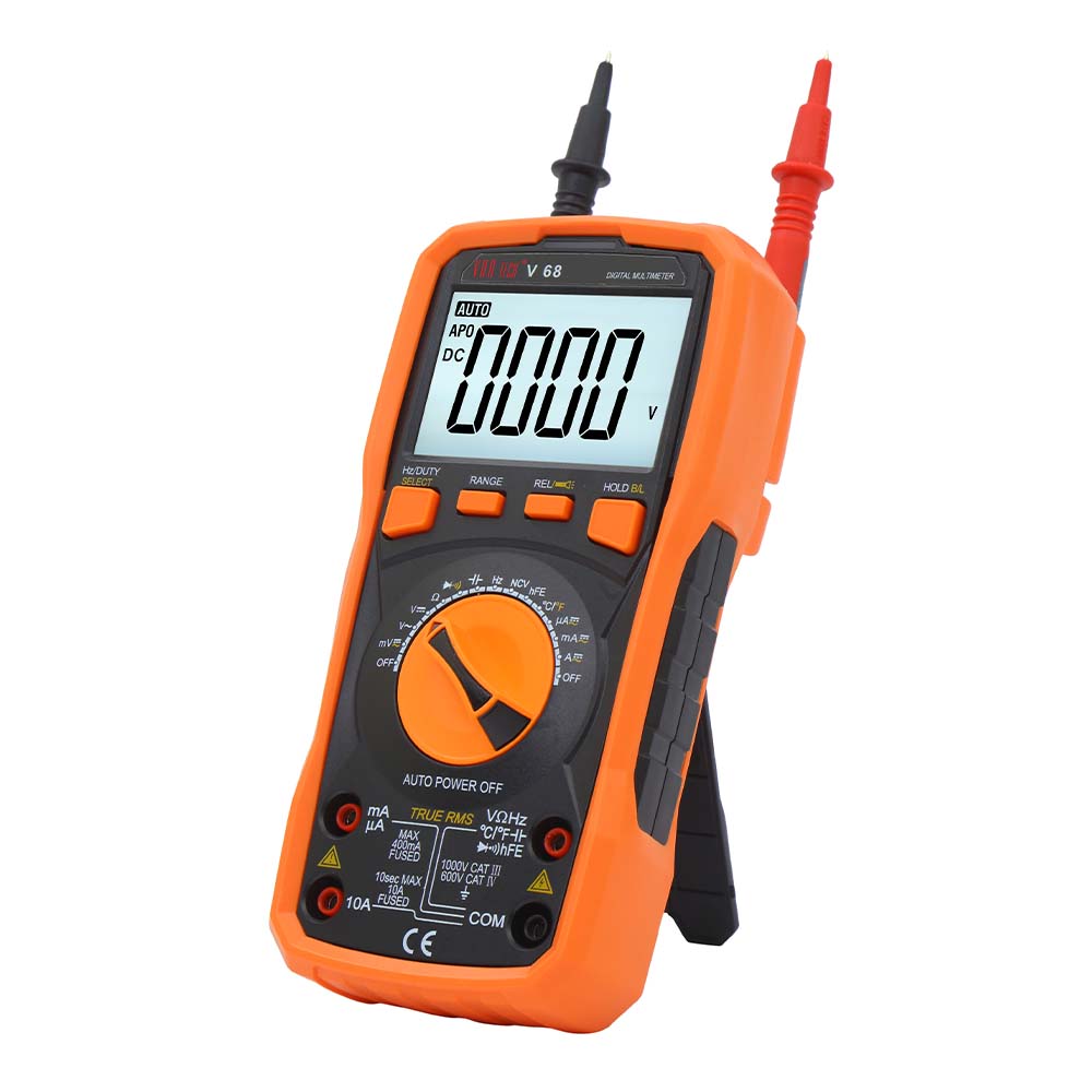 V 68 Digital multimeter True RMS Auto ranging 1000V DC 750V AC 20A DC AC