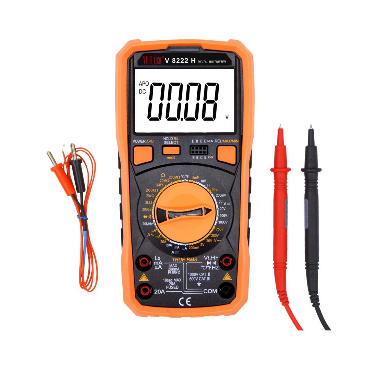 V 8222 H LCR Digital multimeter 1000V DC 750V AC 20A DC AC