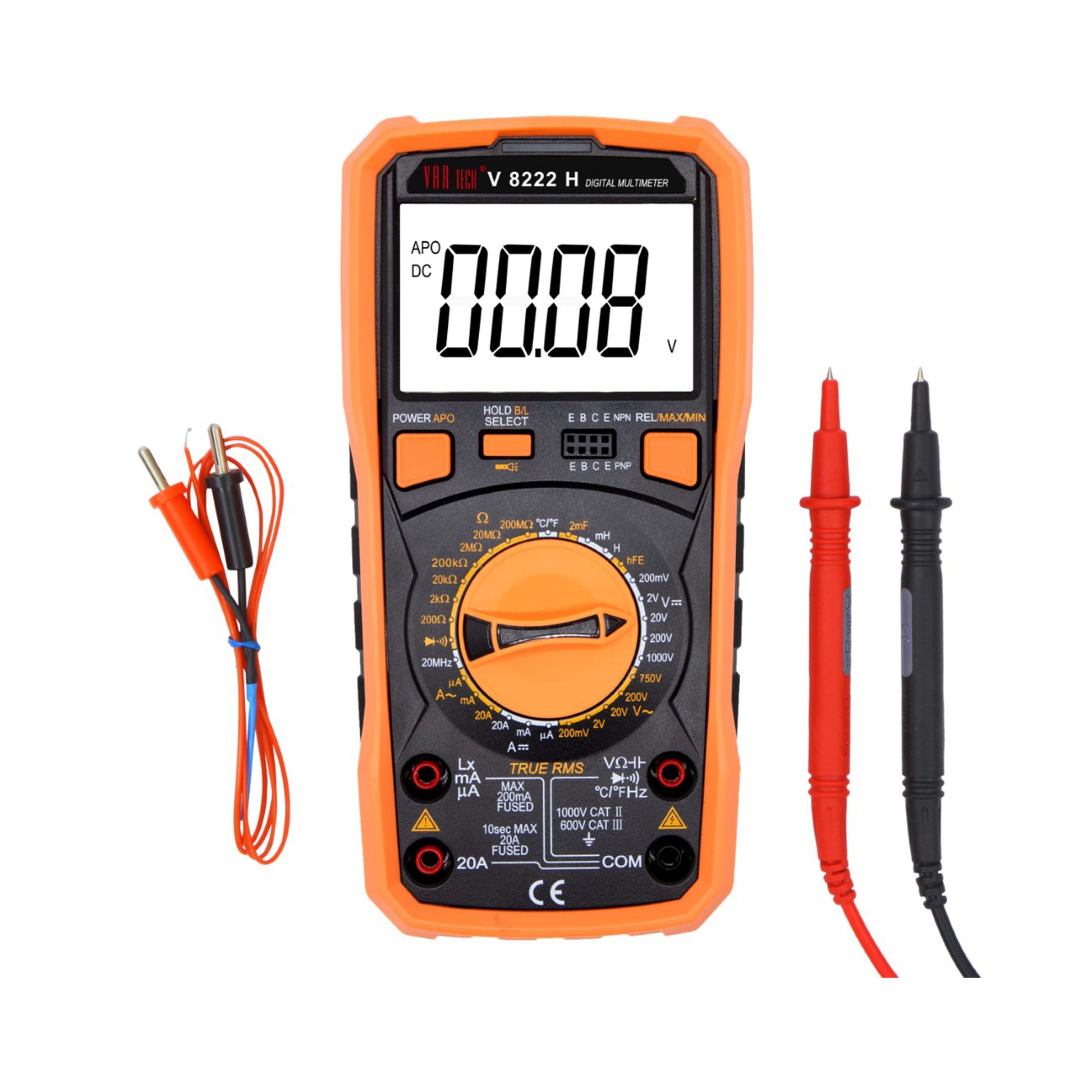 V 8222 H LCR Digital multimeter 1000V DC 750V AC 20A DC AC