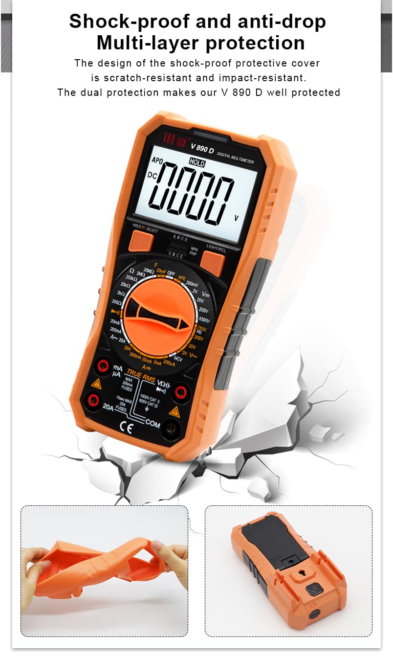 V 890 D Digital multimeter True RMS
