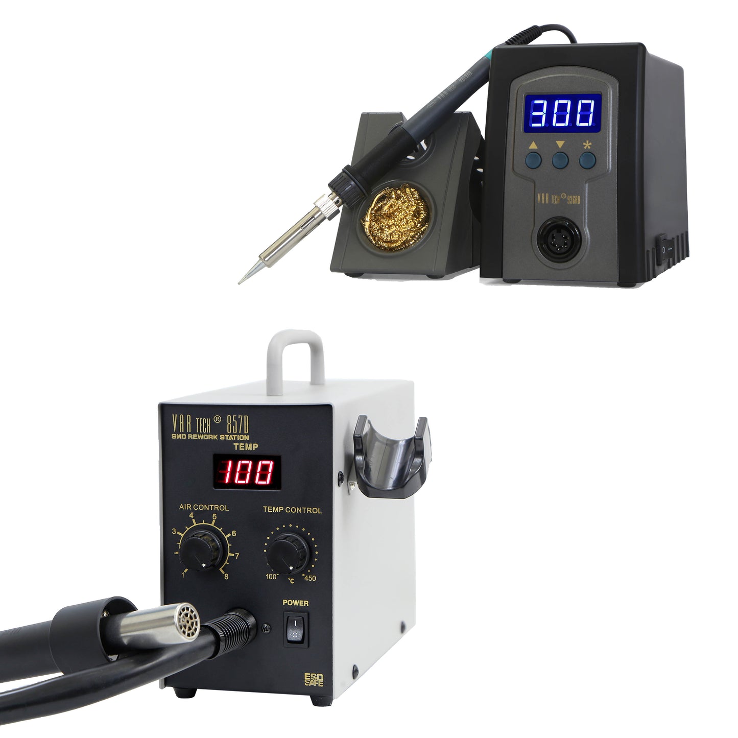 Digital Soldering Station + Digital SMD Re-work station (936 AD + 857 D)