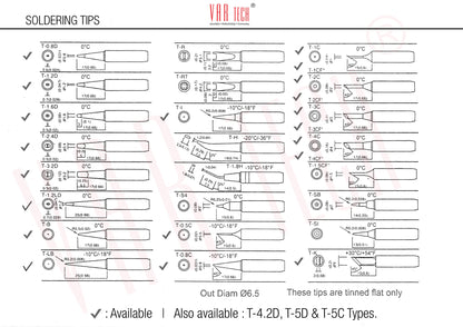 Soldering station bits - Pack of 1 (T-1.2 LD Long Double sided Tip)