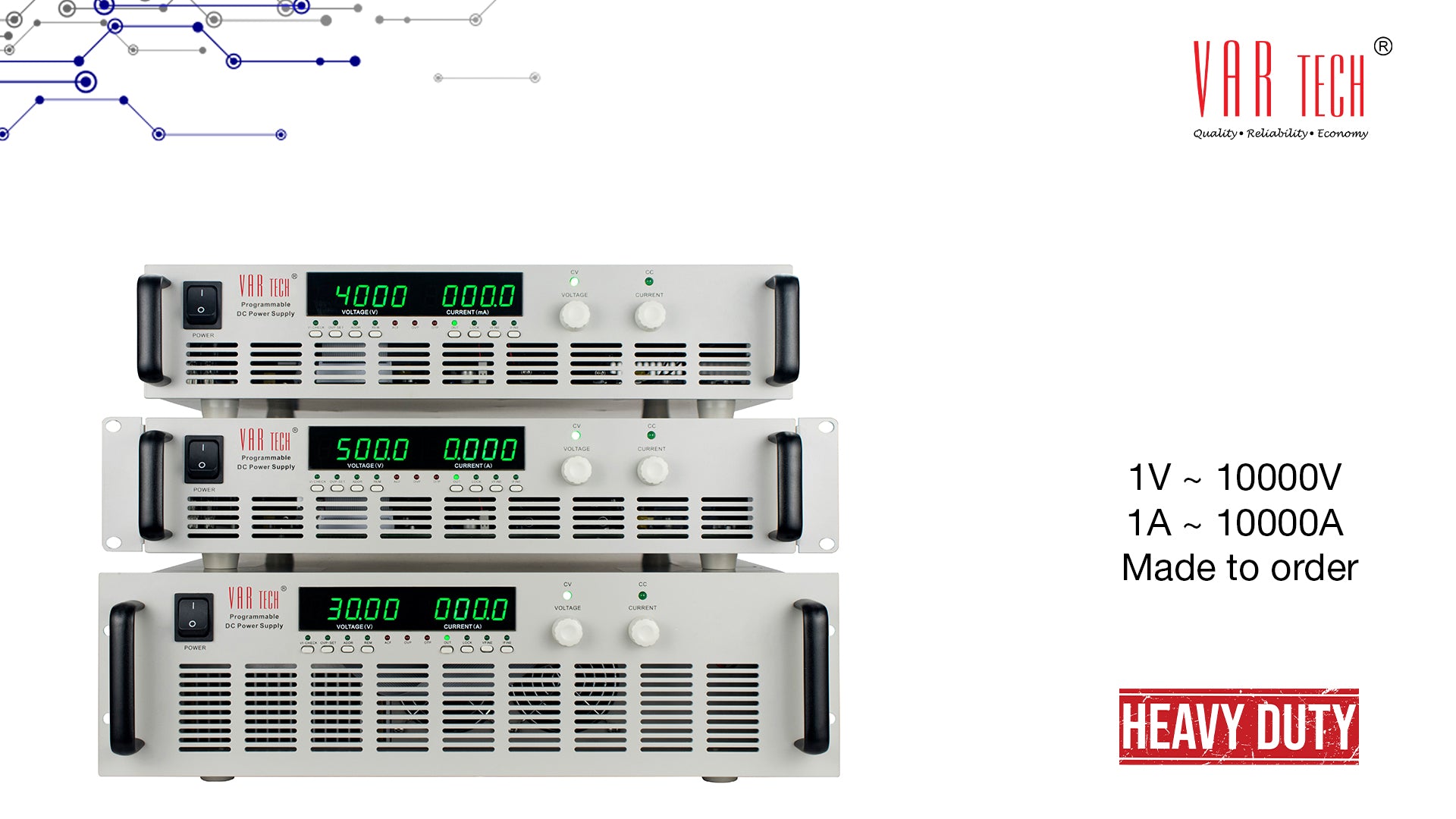 High Voltage High current DC power supply vartech