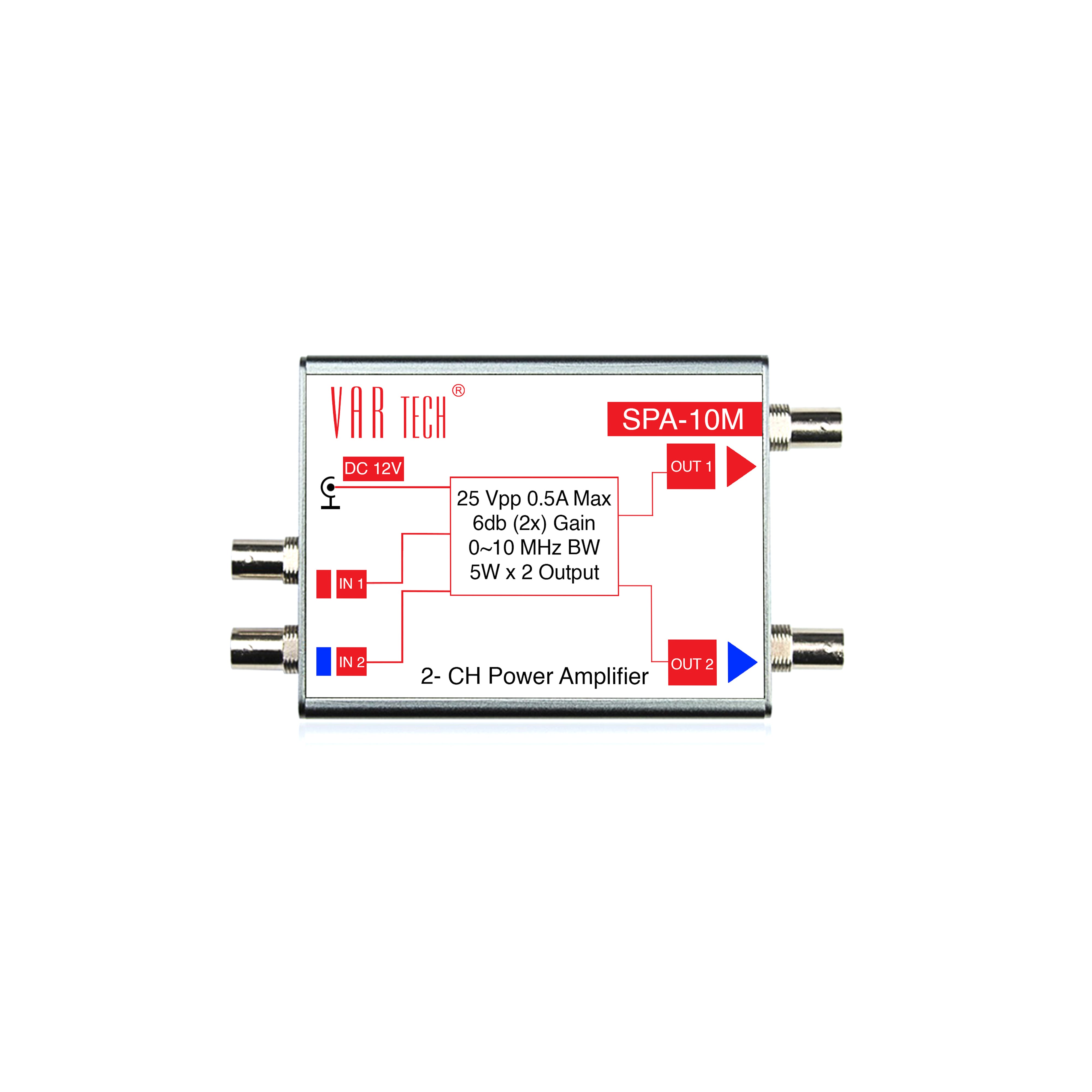 SPA 10M Power Amplifier Module 10 MHz V A R TECH Spa 10m power amplifier module 10 mhz v a r tech