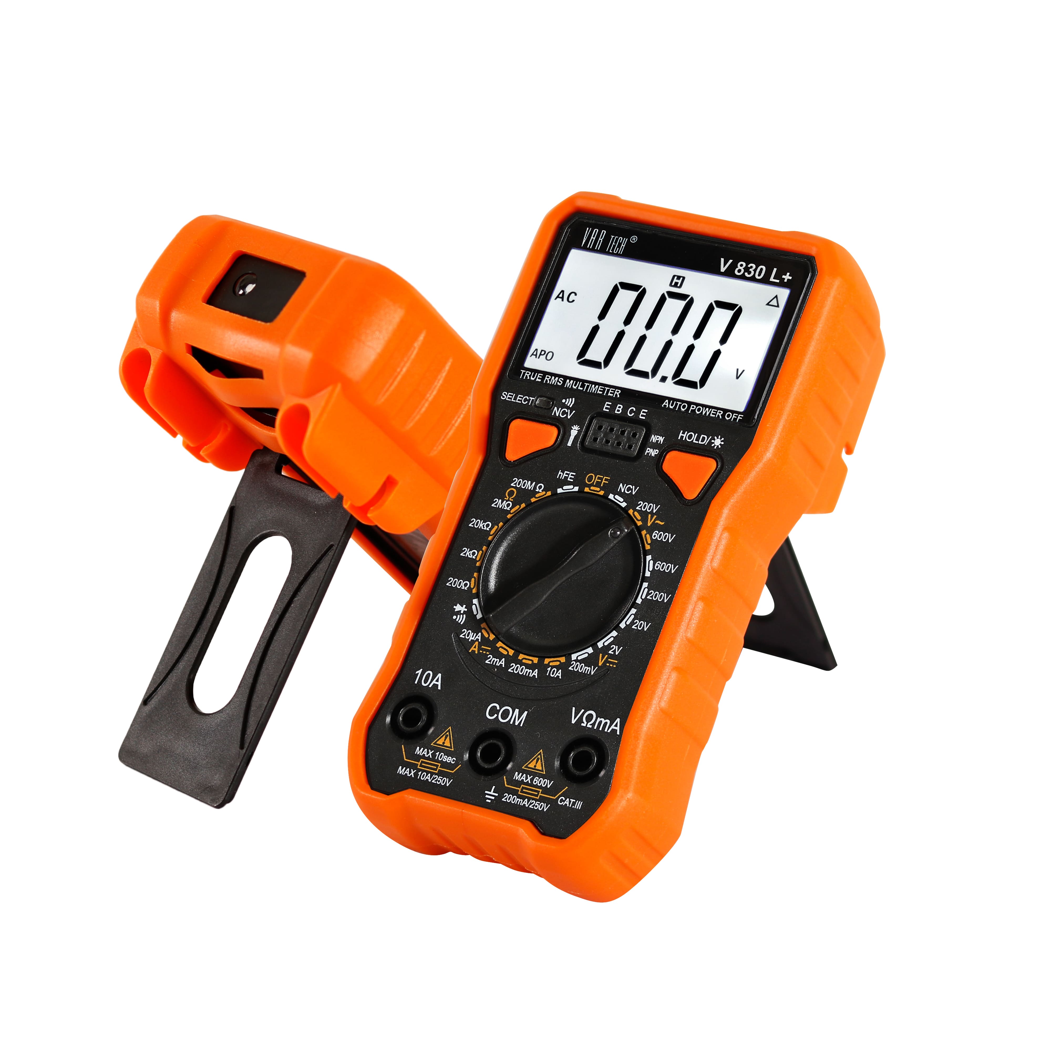 Digital Multimeter UK-830LN - AC/DC Voltage, Current, Resistance Tester With Overload Protection