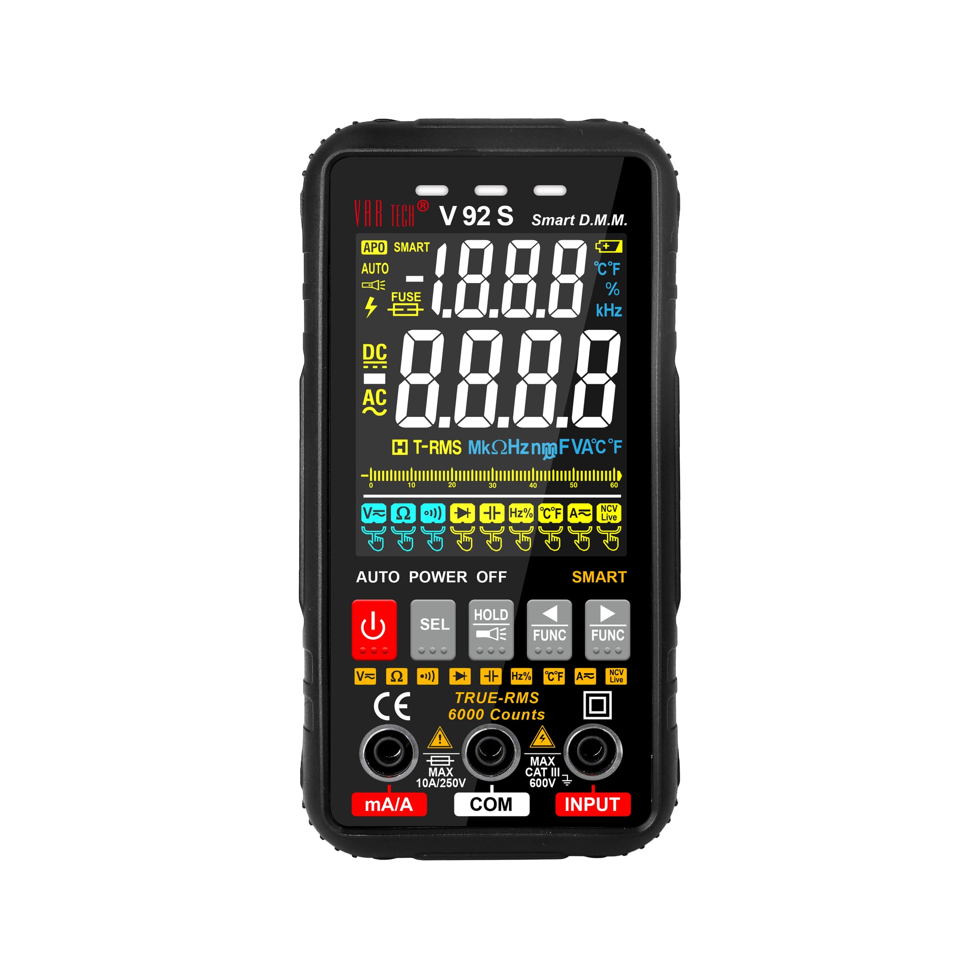 smart multimeter vartech v 92 s trms fully auto