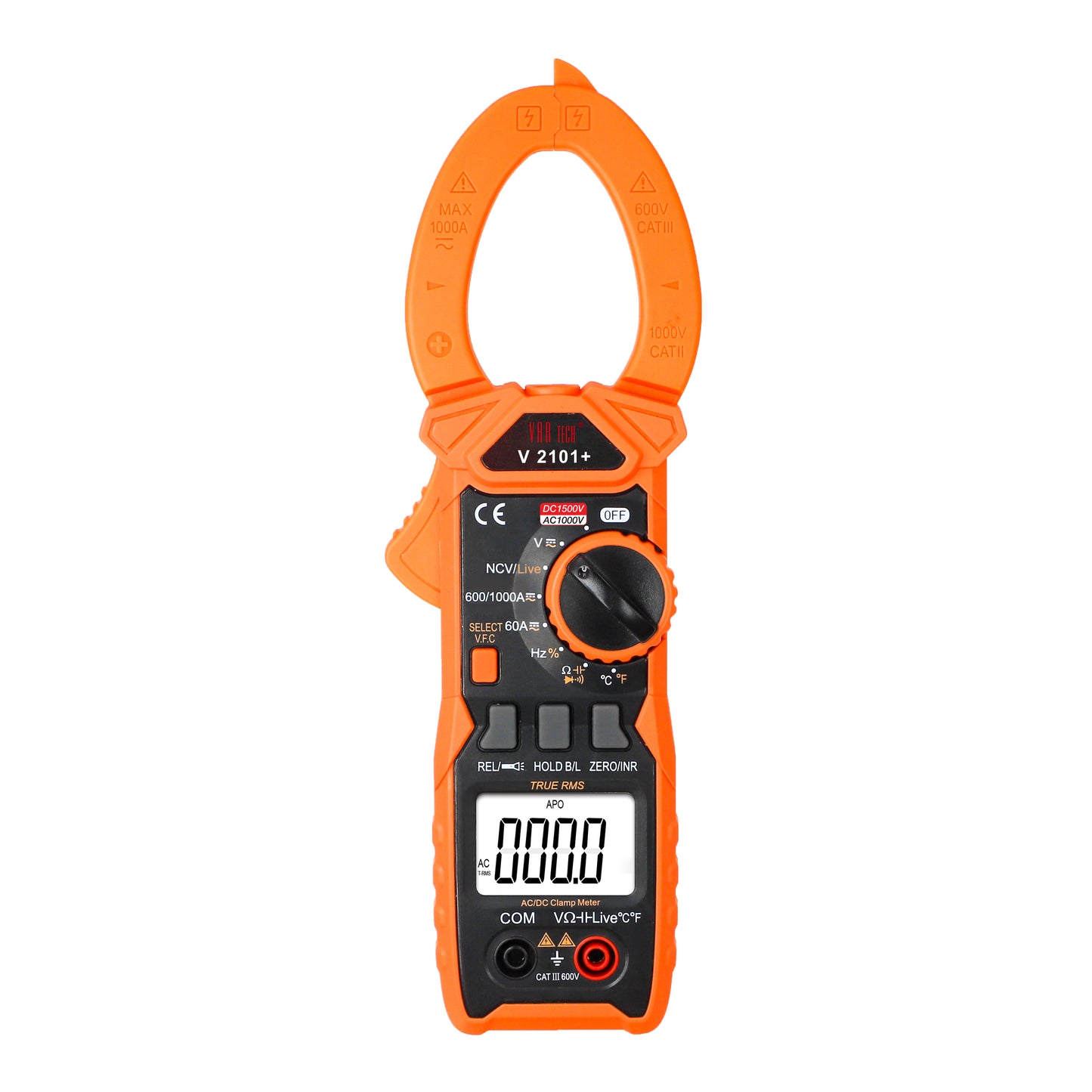 V 2101+ Digital clamp meter True RMS Auto ranging 1000A AC/DC