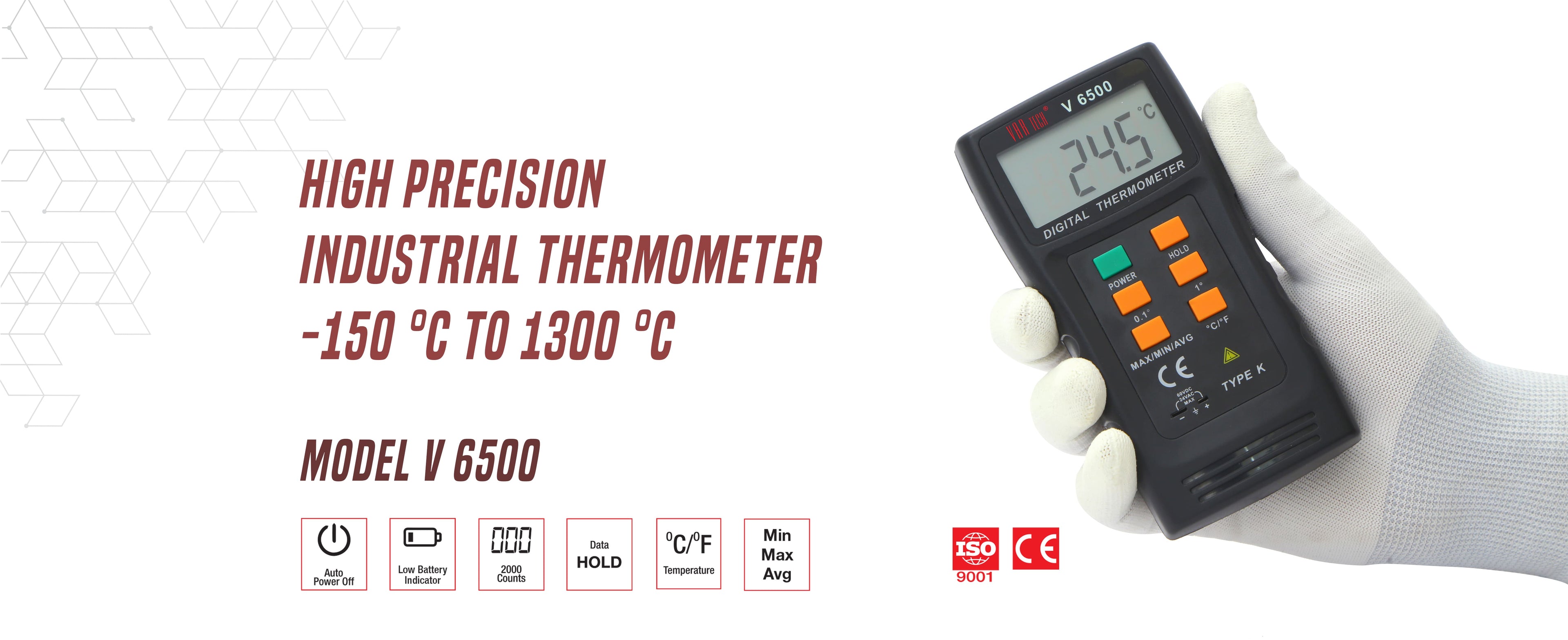 v 6500 digital thermometer