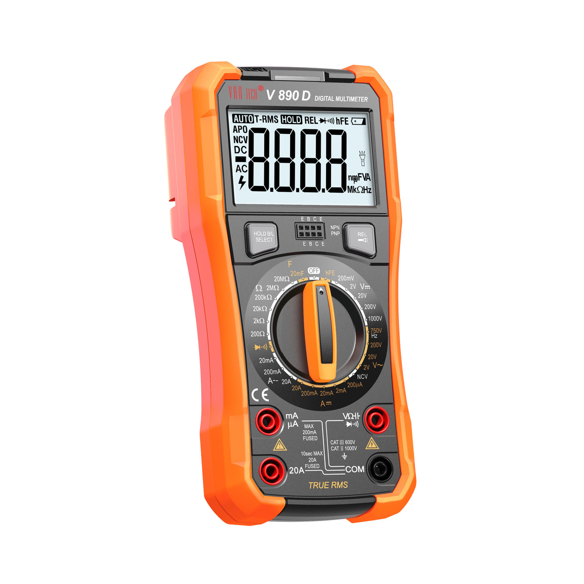 V 890 D Digital multimeter True RMS 1000V DC 750V AC 20A DC AC – V A R TECH