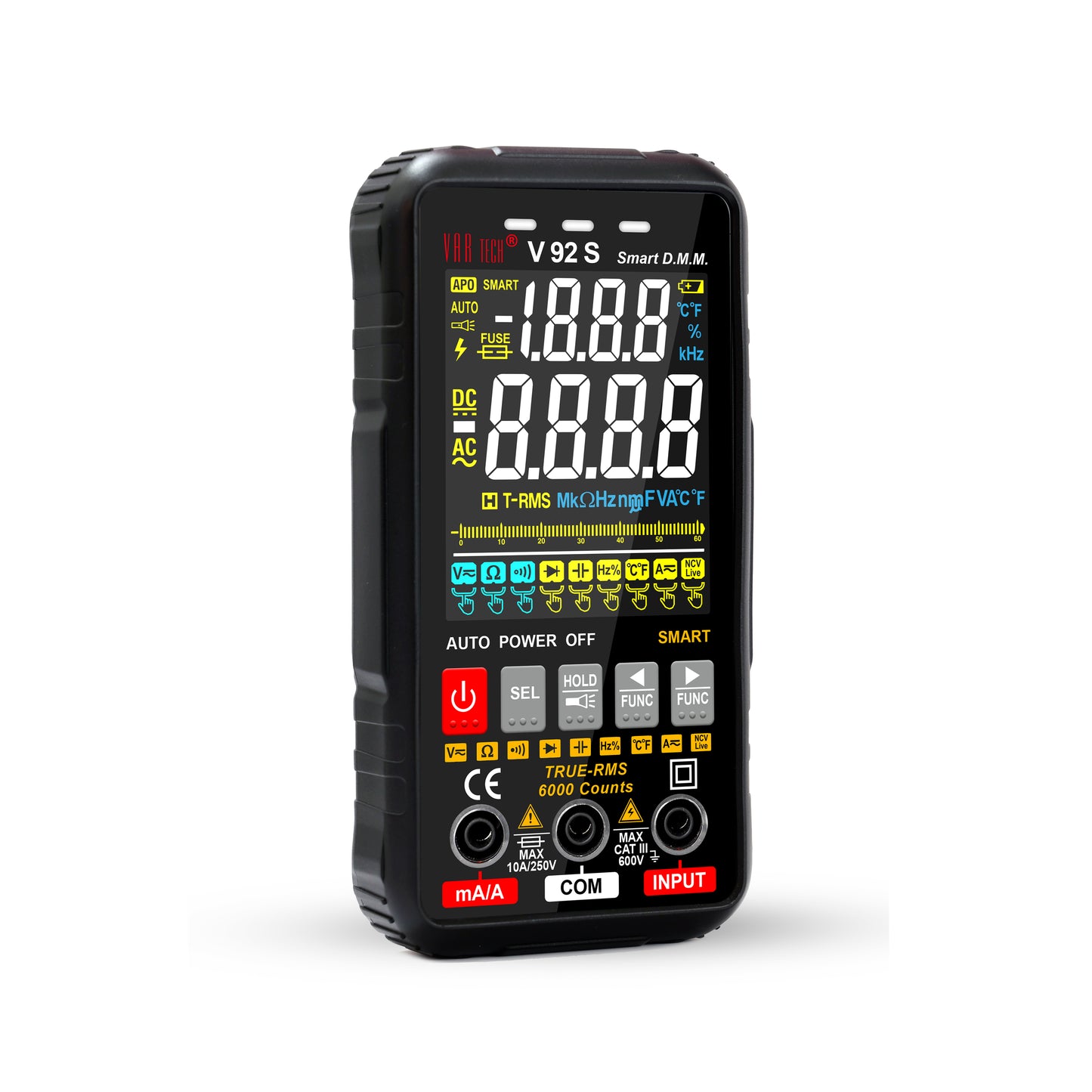 smart multimeter vartech v 92 s trms fully auto