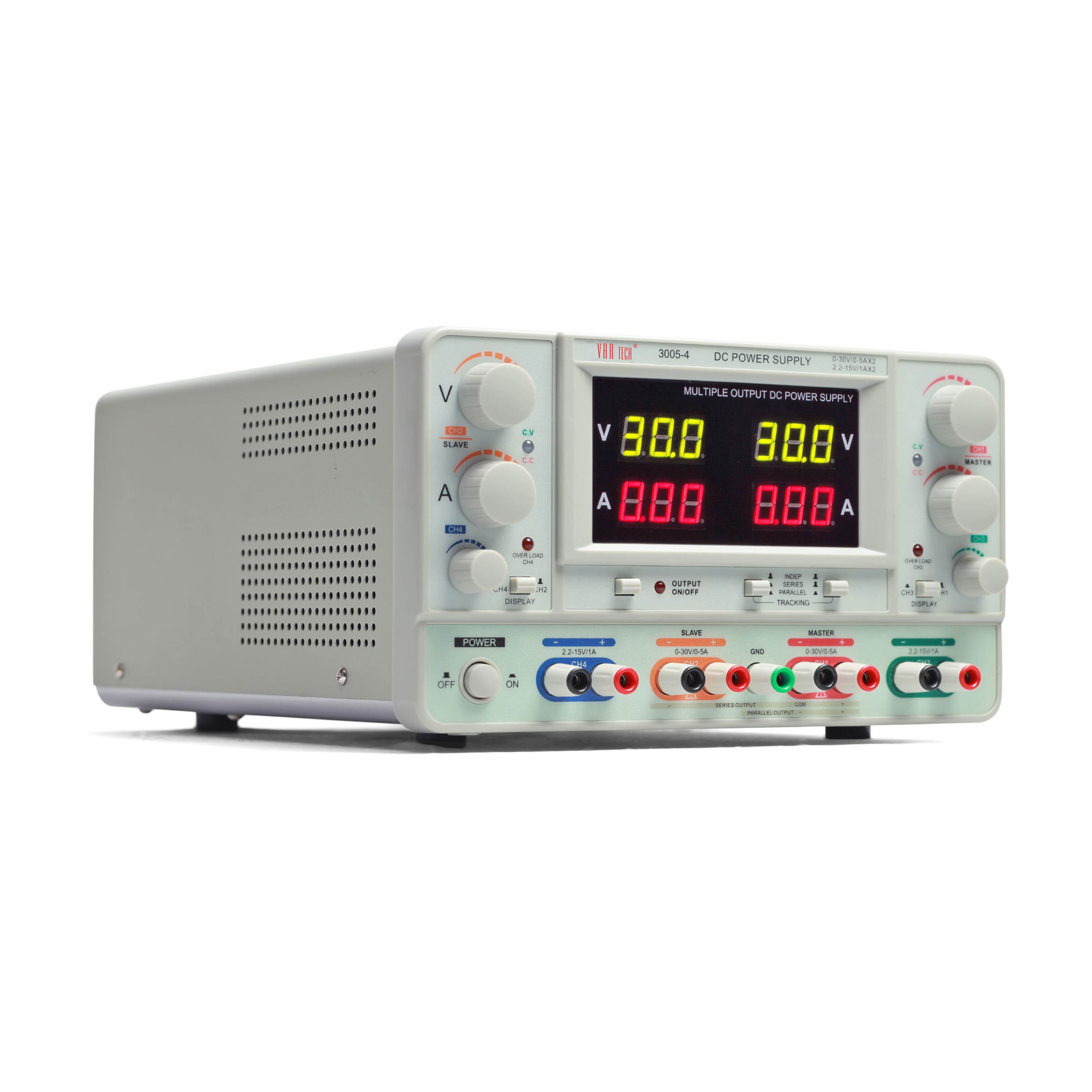 3005-4 30V 5A Linear DC regulated power supply Quad / 4 Output