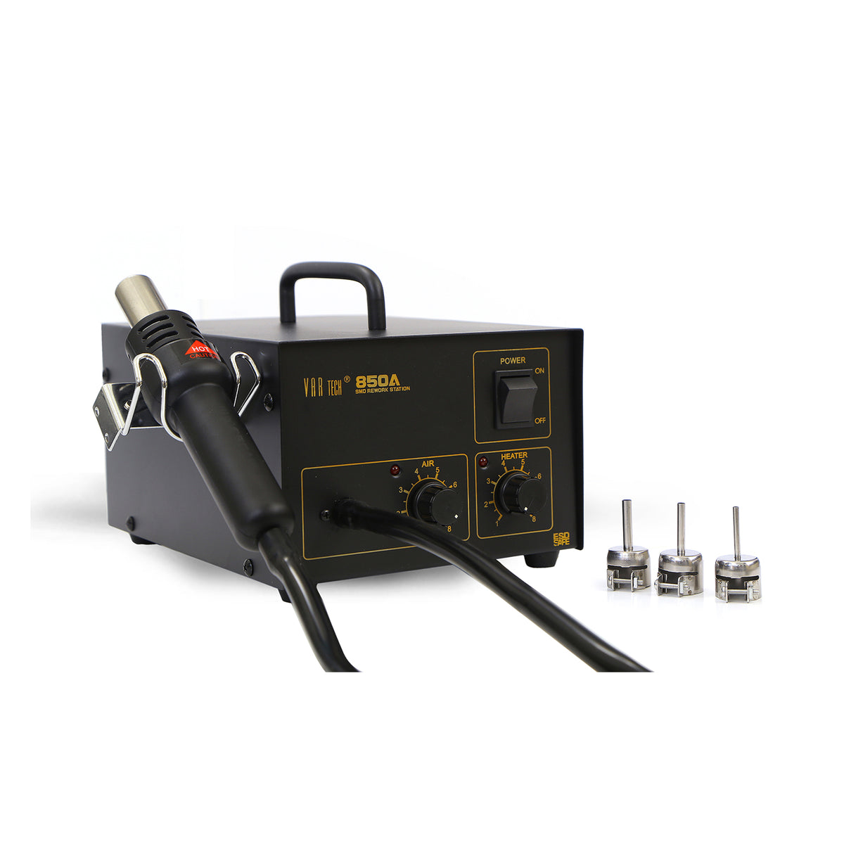 850 A SMD rework station (Hot air soldering station) – V A R TECH