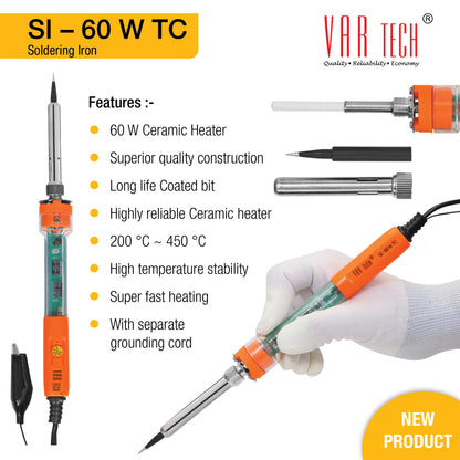 SI 60W TC Temperature controlled soldering iron with Ceramic heater
