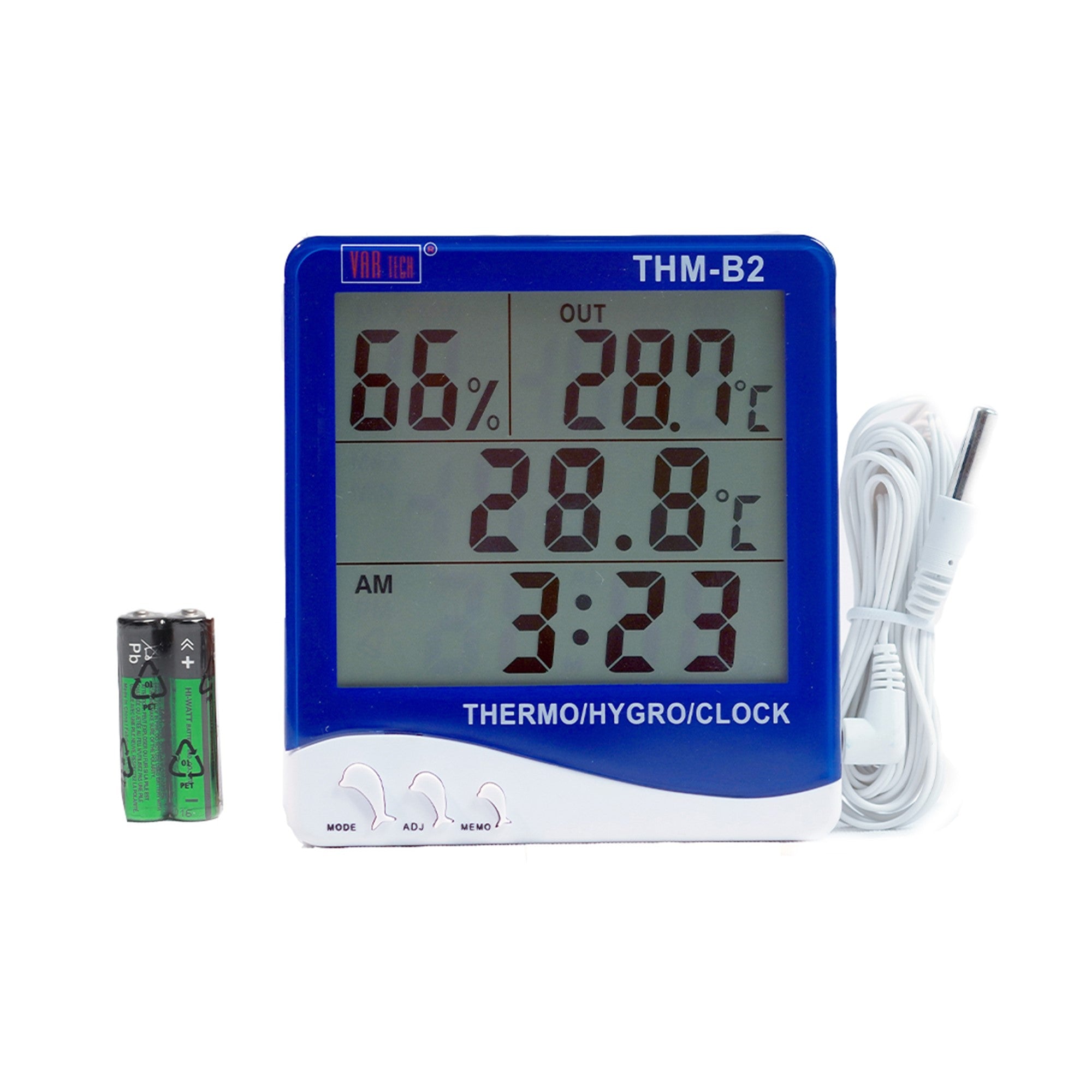 Digital temperature clearance hygrometer